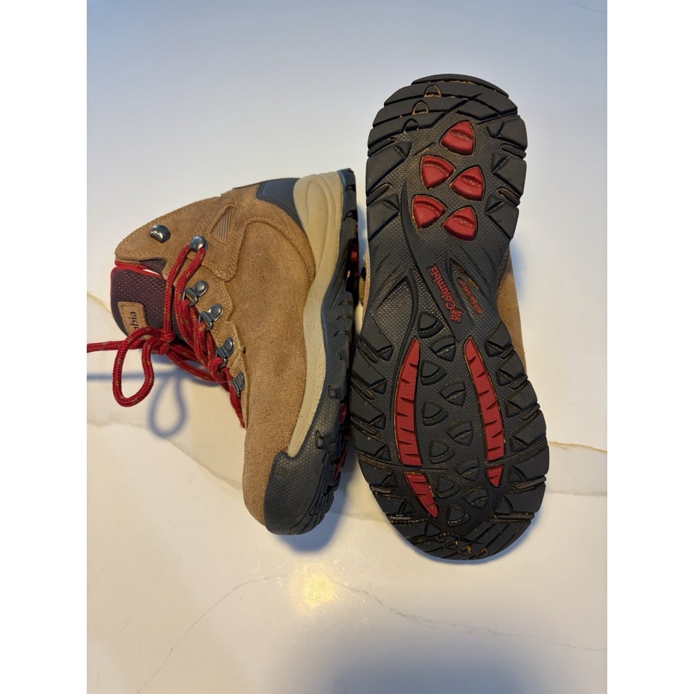 Columbia Waterproof Mid Hiking Boots Women's Size 7.5 Brown Suede Trail Shoes - Picture 9 of 9